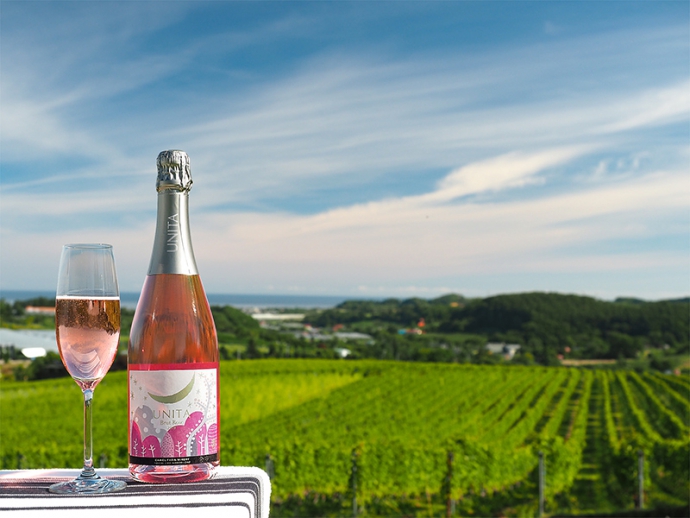 北海道・余市産ロゼスパークリングワインが新登場！キャメルファームワイナリー