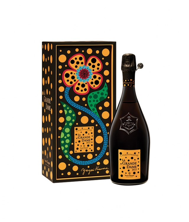 ヴーヴ・クリコ×草間彌生『Veuve Clicquot La Grande Dame 2012 Yayoi Kusama Gift Box』数量限定発売
