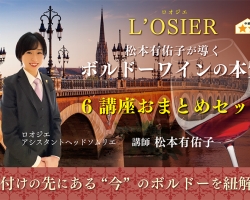 『松本有佑子が導くボルドーワインの本質』全6回オンライン講座
